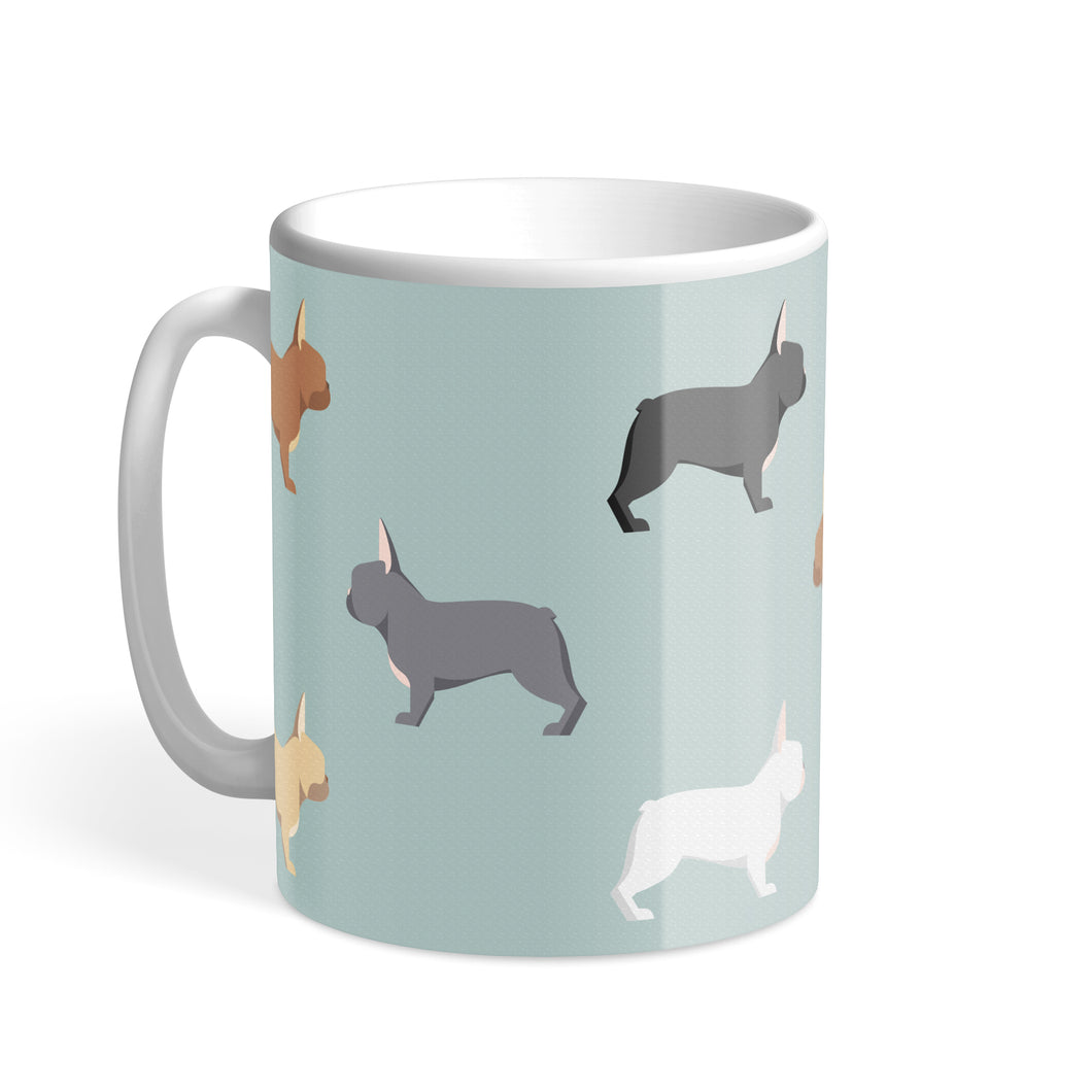 A French Bulldog Flock Chroma Hound & Herringbone Mug