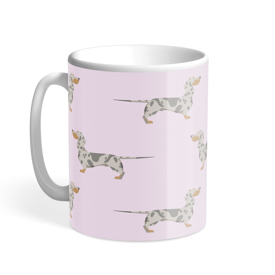 Silver Dapple Dachshund Chroma Hound & Herringbone Mug