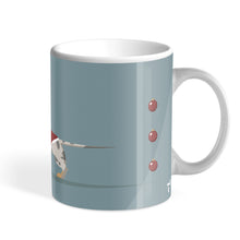 Silver Dapple Dachshund Festive Personalised Hound & Herringbone Mug