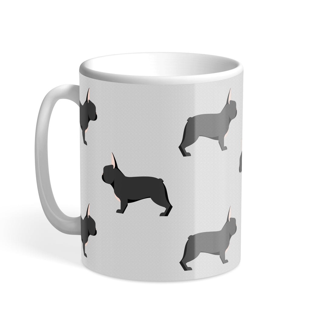 Black French Bulldog Chroma Hound & Herringbone Mug